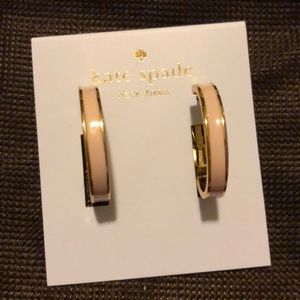 kate spade Jewelry - 💯 Kate Spade Hoop Earrings: worn once! kate spade Jewelry - 💯 Kate Spade Hoop Earrings: worn once!